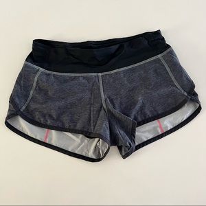Lululemon Speed Short 3” inseam grey size 2